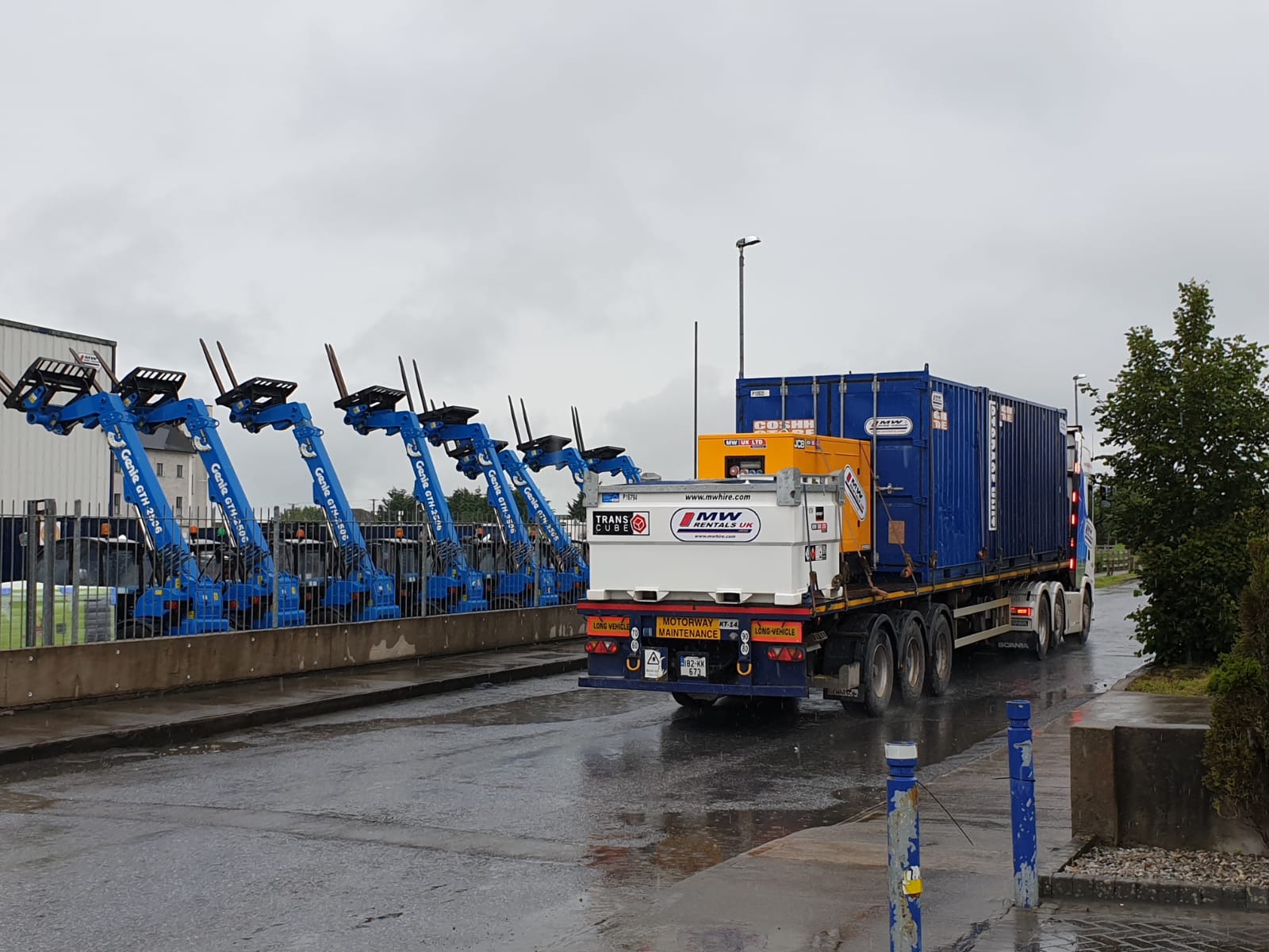 COSHH stores and site power heading away on rental